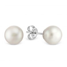 TARA Pearls Akoya Cultured Pearl Stud Earrings, 5.5x6mm in White Gold TARA Pearls Akoya Cultured Pearl Stud Earrings, 5.5x6mm in White Gold