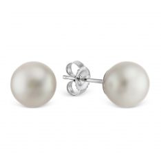 TARA Pearls Akoya Cultured Pearl 8 mm Stud Earrings in White Gold TARA Pearls Akoya Cultured Pearl 8 mm Stud Earrings in White Gold