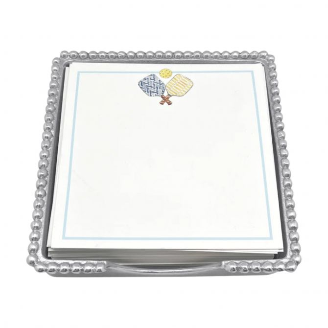 PickleballNotepad Mariposa Pickleball Beaded Note Pad Set